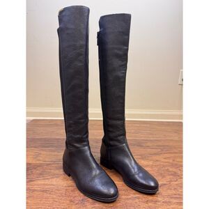 COLE HAAN Grand OS Dutchess Leather Over-the-knee Boots In Black, Sz 6B